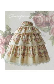 Surface Spell Blooming Roses Over A Porch High Waist Skirt(Pre-Order)
